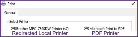 list of printers